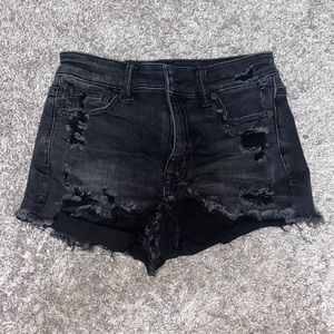American eagle ripped jean shorts